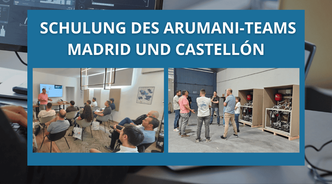 Technische Schulung von Simka für das Ingenieurteam von ARUMANI. Madrid und Castellón (Spanien)